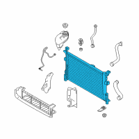 OEM 2019 Infiniti QX30 Radiator Assembly Diagram - 21410-5DC0A