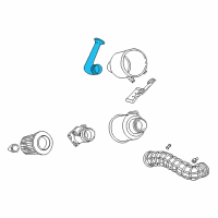 OEM 1997 Ford Ranger Air Inlet Tube Diagram - F57Z9B698A