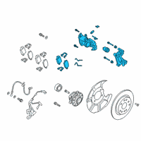 OEM Hyundai Brake Assembly-RR Wheel, LH Diagram - 58210-S1300