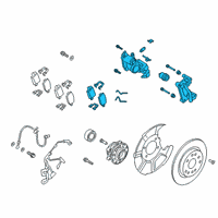 OEM 2019 Hyundai Santa Fe Brake Assembly-RR Wheel, LH Diagram - 58210-S1300