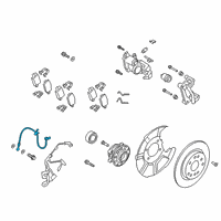 OEM Hyundai Santa Fe Hose-Brake Front, RH Diagram - 58732-S1000