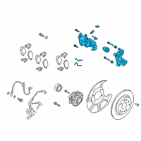 OEM 2020 Hyundai Santa Fe CALIPER Kit-RR Brake, RH Diagram - 58311-S1A30