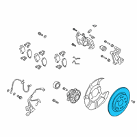 OEM 2020 Hyundai Santa Fe Disc Assembly-RR Brake Diagram - 58411-S2300