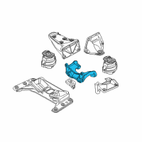 OEM 2008 BMW 550i Gearbox Supporting Bracket Diagram - 22-31-6-776-524