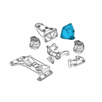 OEM BMW 525i Engine Mount Bracket Support Left Driver Side Diagram - 22-11-6-761-111