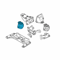 OEM 2009 BMW 535i Engine Mount Right Diagram - 22-11-6-761-090