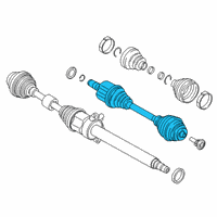 OEM BMW X1 Left Cv Axle Shaft Diagram - 31-60-8-643-375