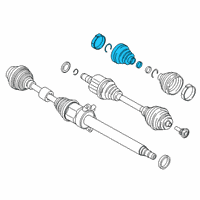 OEM 2020 BMW X1 Repair Kit Bellows, Interior Diagram - 31-60-8-618-545