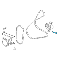 OEM 2022 Ford EcoSport Belt Tensioner Bolt Diagram - -W717501-S437