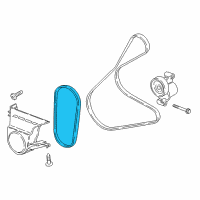 OEM 2020 Ford EcoSport AC Belt Diagram - EM5Z-8620-A