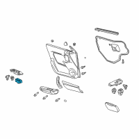 OEM 2003 Pontiac Aztek Window Switch Diagram - 19244667