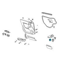 OEM 2001 Pontiac Aztek Switch Asm, Side Window <Use 1C5L 8800A> Diagram - 19244684