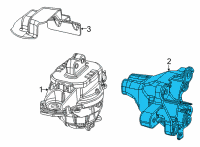 OEM Jeep Grand Cherokee L Bracket-Engine Mount Diagram - 68375848AA