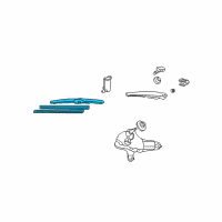 OEM 2005 Toyota RAV4 Blade Diagram - 85242-42020