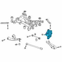 OEM Acura MDX Knuckle, Right Rear Diagram - 52210-TZ5-A00