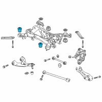 OEM 2018 Honda Pilot Rubber, RR. Sub-Frame Mounting(FR) Diagram - 50360-TZ5-A01