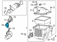 OEM 2016 Ram 2500 Ambient Air Duct Diagram - 68137143AC