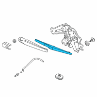 OEM 2022 Kia Soul Rear Windshield Wiper Blade Assembly Diagram - 98850K0000