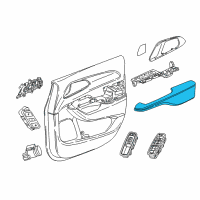 OEM Chrysler Voyager Armrest-Front Door Trim Diagram - 6FL20BDQAB