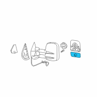 OEM Chevrolet Silverado 1500 HD Classic Mirror Glass Diagram - 15933019