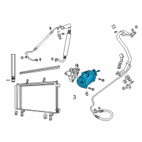 OEM 2013 Chevrolet Caprice Compressor Diagram - 92279283