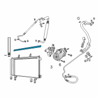 OEM 2014 Chevrolet Caprice Condenser Assembly Upper Seal Diagram - 92251622