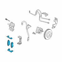 OEM Cadillac Seville Front Pads Diagram - 19152643