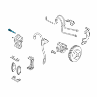 OEM Chevrolet Bolt/Screw, Front Brake Caliper Housing Diagram - 18022171