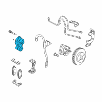 OEM 2000 Cadillac Seville Caliper Asm, Front Brake (Service) Diagram - 18046192