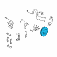 OEM 1998 Oldsmobile Intrigue Front Brake Rotor Diagram - 19202731