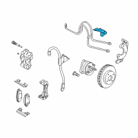 OEM 2002 Cadillac Seville Bracket-Wheel Speed Sensor Wire Diagram - 25674314