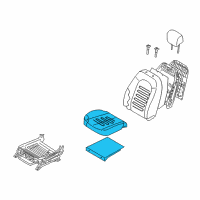 OEM 2008 Hyundai Elantra Cushion Assembly-Front Seat, Passenger Diagram - 88200-2H120-AAK