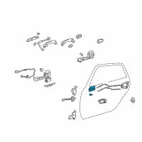 OEM 2009 Toyota Avalon Handle, Inside Diagram - 69205-AA050-B2