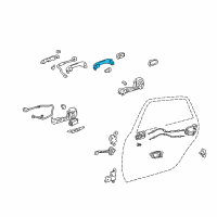 OEM 2008 Toyota Avalon Handle, Outside Diagram - 69211-AE020-E0