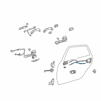 OEM 2006 Toyota Avalon Lock Cable Diagram - 69730-AC020