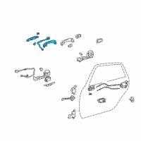 OEM 2005 Toyota Avalon Handle, Outside Diagram - 69210-AC060-D0