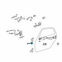 OEM 2005 Toyota Avalon Door Check Diagram - 68640-AC022