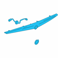 OEM Cadillac XLR Lamp Asm, High Mount Stop Diagram - 19330404