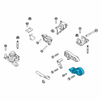 OEM Lincoln MKS Lower Transmission Mount Diagram - DA5Z-6068-C