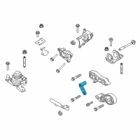 OEM 2014 Ford Police Interceptor Utility Torsion Arm Bracket Diagram - AA5Z-6E042-A