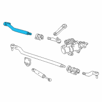 OEM 2000 Ford Excursion Inner Tie Rod Diagram - AC3Z-3A131-N