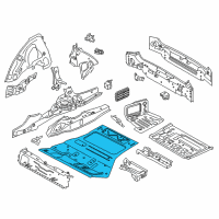 OEM 2022 BMW X4 FRONT TRUNK FLOOR Diagram - 41-00-7-493-927