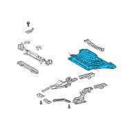 OEM 2010 Scion tC Rear Floor Pan Diagram - 58311-63011