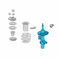 OEM 2018 Honda Civic Damper Unit, Front Left Diagram - 51621-TGH-A01