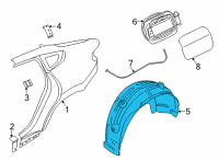 OEM BMW X6 COVER, WHEELL HOUSING, REAR Diagram - 51-71-7-478-759