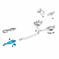 OEM 2019 Chevrolet Traverse Muffler & Pipe Diagram - 84381389