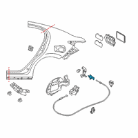 OEM 2019 Toyota Yaris Latch Diagram - 77377-WB001