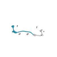 OEM 2000 Dodge Dakota Bar-Rear SWAY Diagram - 52106428AA