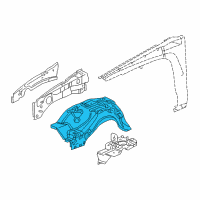 OEM 2007 Hummer H3 Wheelhouse Assembly Diagram - 25909209