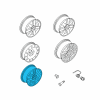 OEM 2005 Ford Five Hundred Wheel Diagram - 5G1Z-1007-BA